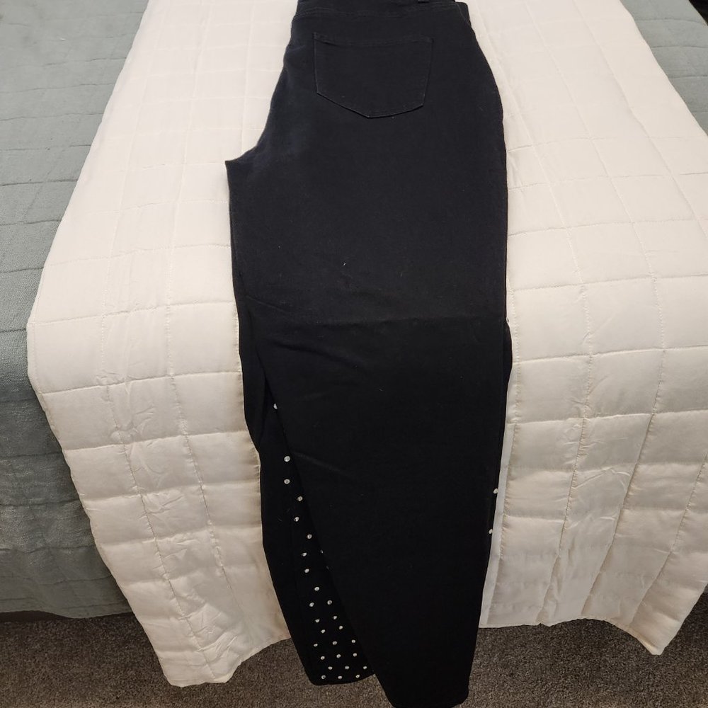 High Rise Rhinestone Jeans - Picture 6 of 10